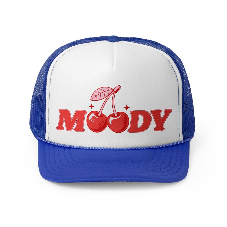Funny Cherry Women's Trucker Hat, Moody Summer Snapback, Cool Girl Coquette Mesh Cap, Soft Girl Style, Pool Party Outfits, Girls Trip Attire image 8