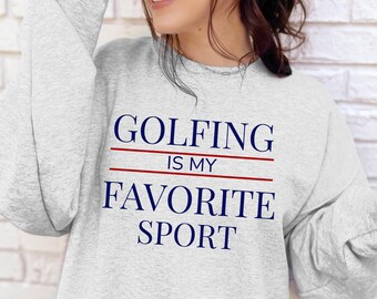 Sudadera de golf / Camiseta de golf para mujer / Regalo para golfista / Camiseta para amantes del golf / Regalos de golf para ella / Suéter de golf para mujer / Ropa de golf para mujer