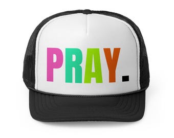 Boné de caminhoneiro cristão, boné snapback de oração, chapéu religioso para mulheres, boné de malha de fé, presente para adolescentes, presentes cristãos, presente de crisma
