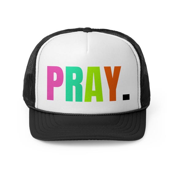 Christian Trucker Hat, Pray Snapback Hat, Religious hat for women, Faith Mesh Hat, gift for teenage girl, Christian Gifts, Confirmation Gift