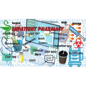 Inpatient Pharmacist Digital Print | Pharmacy Decor | Hospital Pharmacist Wall Art