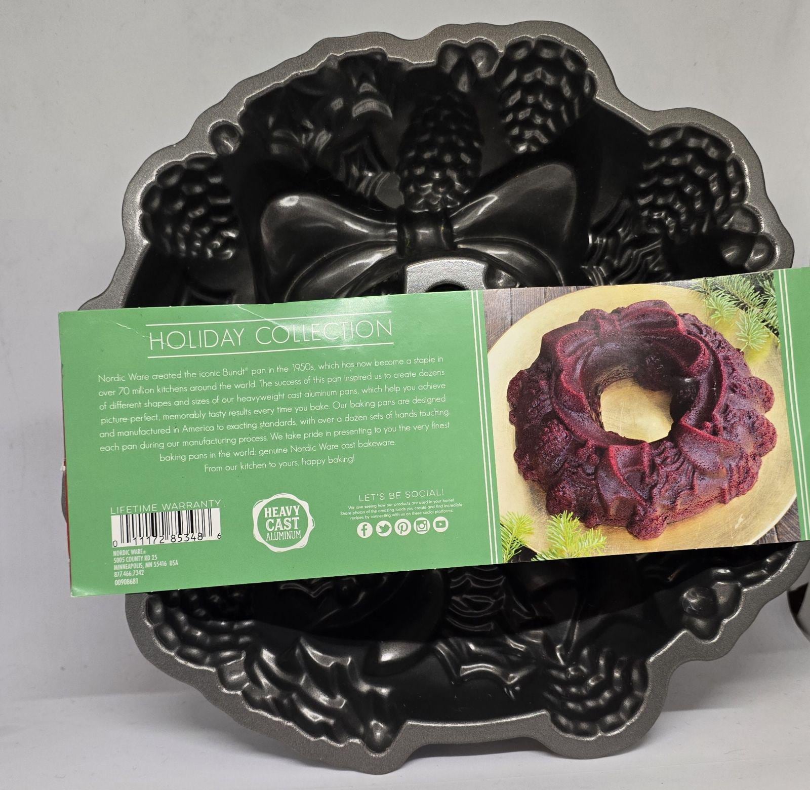 Nordic Ware ホリデー リース バントパン – 鋳造アルミニウム – 9