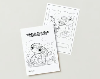 Water Animals Colouring Book