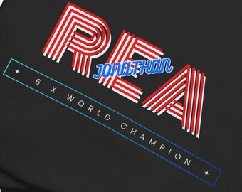 れいです。 ジョナサン・レイ スーパーバイクTシャツ：世界チャンピオン6回 - Etsy