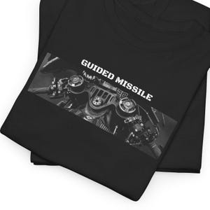 MotoGP T-Shirt, Yamaha M1: &quot;Guided Missile&quot; (Handlebars B/W)