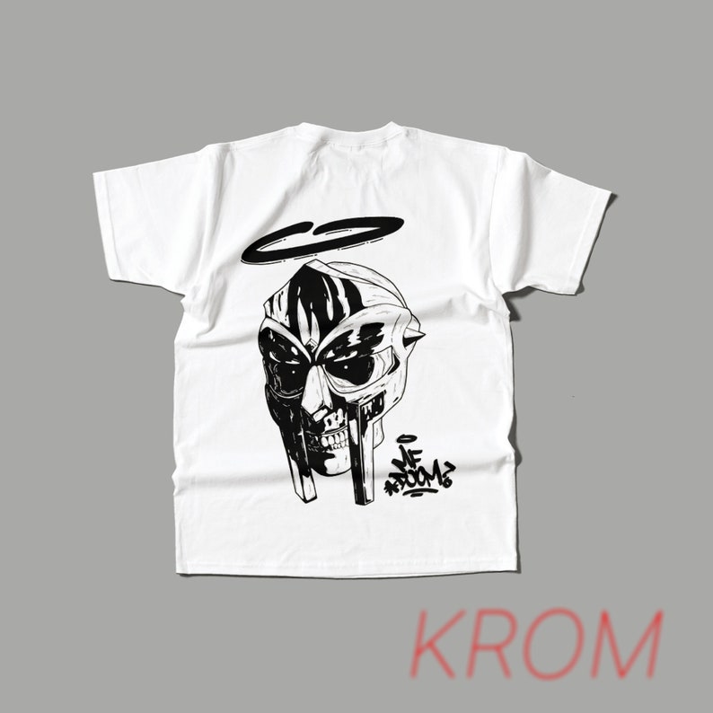 MF Doom T-shirt design de MF Doom T-shirt Madvillain Metal Face Marchandise MF Doom Oversize Doomsday T-shirt vintage années 90 image 2