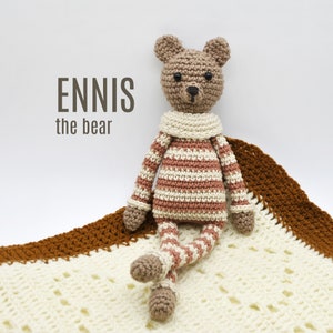 Ennis the bear - PDF Crochet pattern