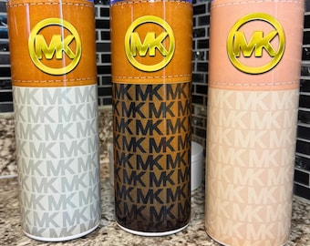 Luxury Bag MK Pattern Tumbler - Travel Mug for Fashion Lovers