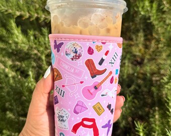 Swifty Iced Coffee Cup Sleeve : T.S. Trendy Fan Gift