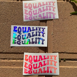 Stand Up for Equality - Unique Car Sticker for Proud Activists
