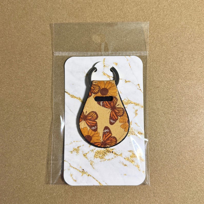 Neoprene Aldi Quarter Holder Keychain, AirTag Keychain image 5