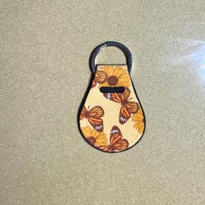 Neoprene Aldi Quarter Holder Keychain, AirTag Keychain image 4