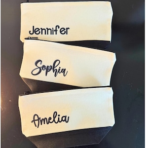 Personalized Makeup Bag, Custom Cosmetic Bag Gifts for Her, Bridesmaid Gifts Proposal, Bridal Party Gifts, Bachelorette Party Favors