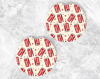 Coke Car Coaster Set – Coasters for Vehicles Gift for Soda Lovers