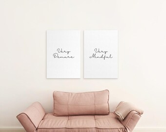 Very Demure, Very Mindful quote. TIKTOK quote. Digital file. Digital wall art