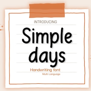 Handwriting font, Handwritten font, Neat font, Goodnotes font, Planner font, Cute font, Note taking font, iPad font, Study notes font, Fonts