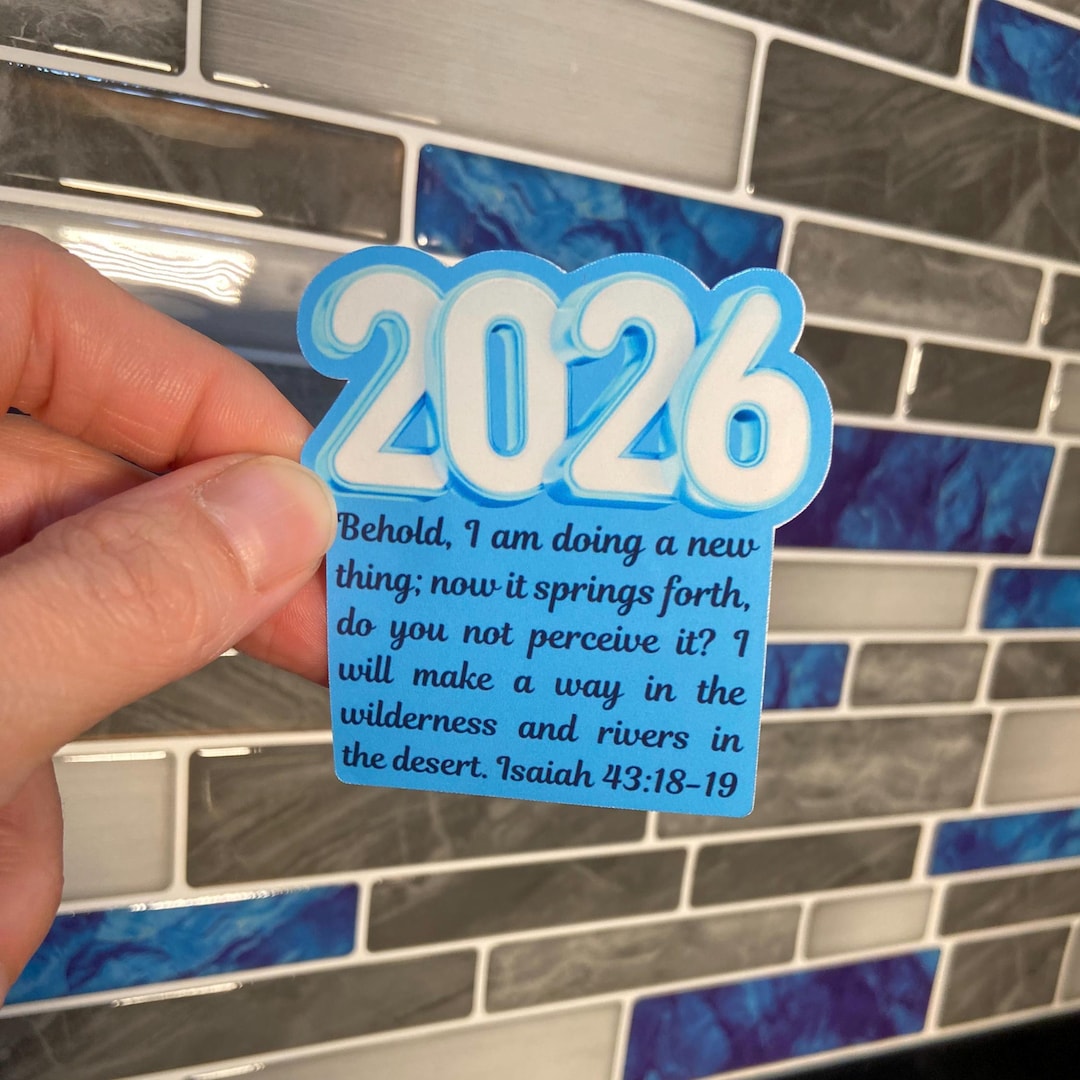 2026 Christian Sticker Isaiah 43 19 Bible Verse New Year Gift Etsy Il 1080xN.7554263892 Jokm 