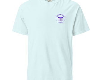 Purple First Club Unisex garment-dyed heavyweight t-shirt