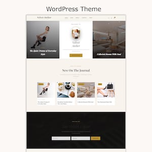 WordPress Theme for Food and Fashion Blog, WooCommerce Shop Compatible, Lifestyle Template - No-Code Website