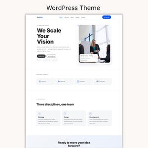 Minimal Creative Agency WordPress Theme | Modern Studio Website Template | Kadence Blocks Business Theme | Nordlight
