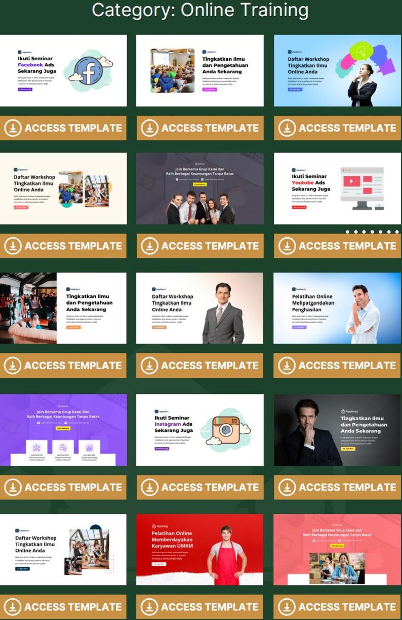 SET L 300+ Website Canva Templates | Editable Web Design Bundle for ...