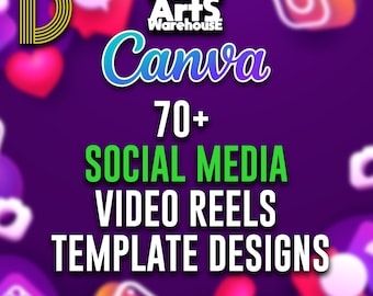 SET D 80+ Canva Video Promo Vorlagen | Bearbeitbares Social Media Marketing Bundle (Edition 2025)