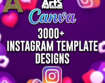 SET A 3,000+ Instagram Canva Templates Mega Bundle | Editable Social Media Posts, Stories & Reels Kit