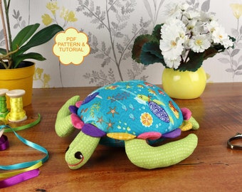 Soft turtle pdf sewing pattern, Stuffie pattern for sewing a turtle, Soft toy sewing pattern and tutorial