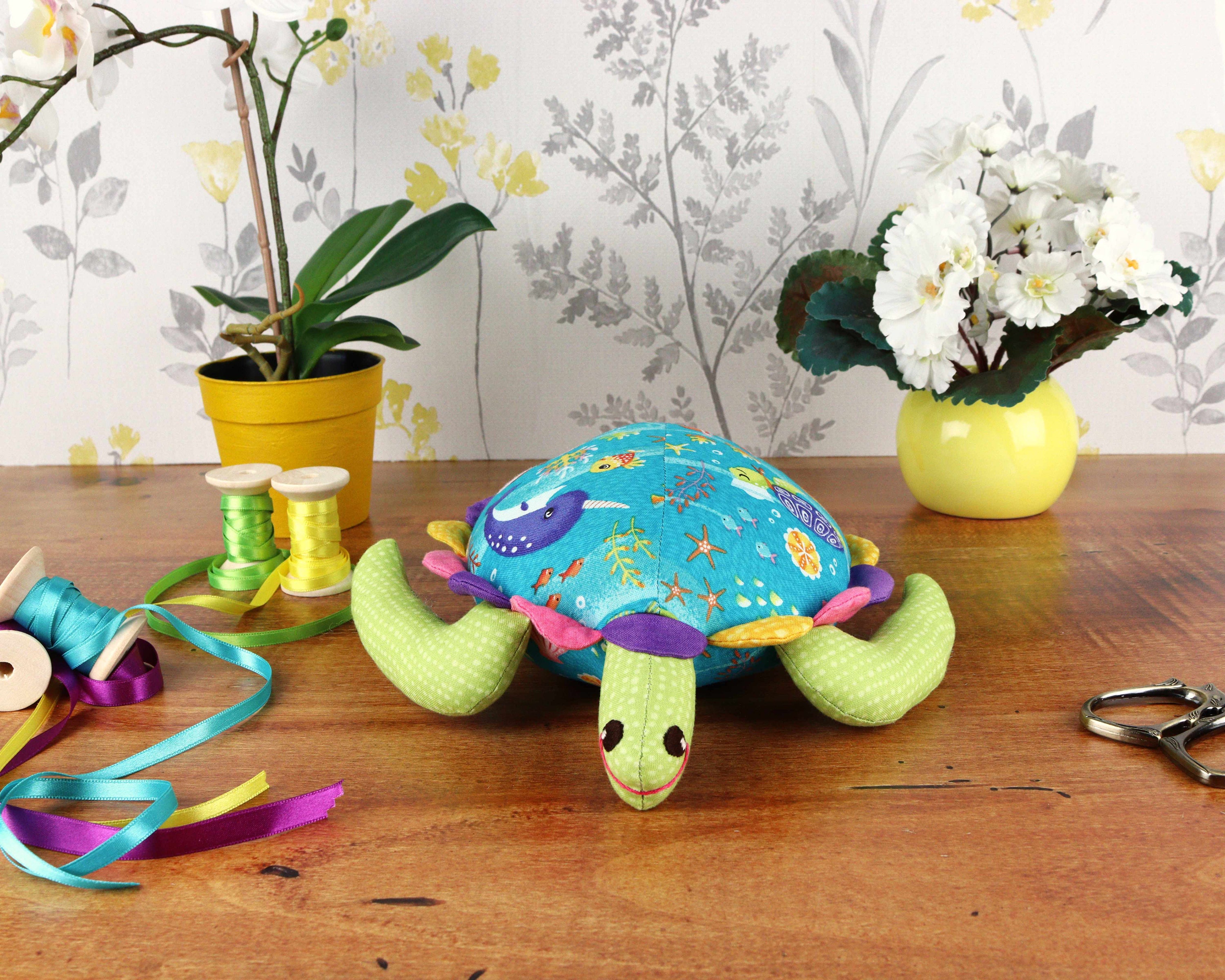 Soft Turtle Pdf Sewing Pattern, Stuffie Pattern for Sewing a Turtle ...