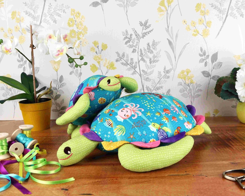 Soft Turtle Sewing Patterns, Soft Toy Pdf Sewing Pattern and Tutorial ...