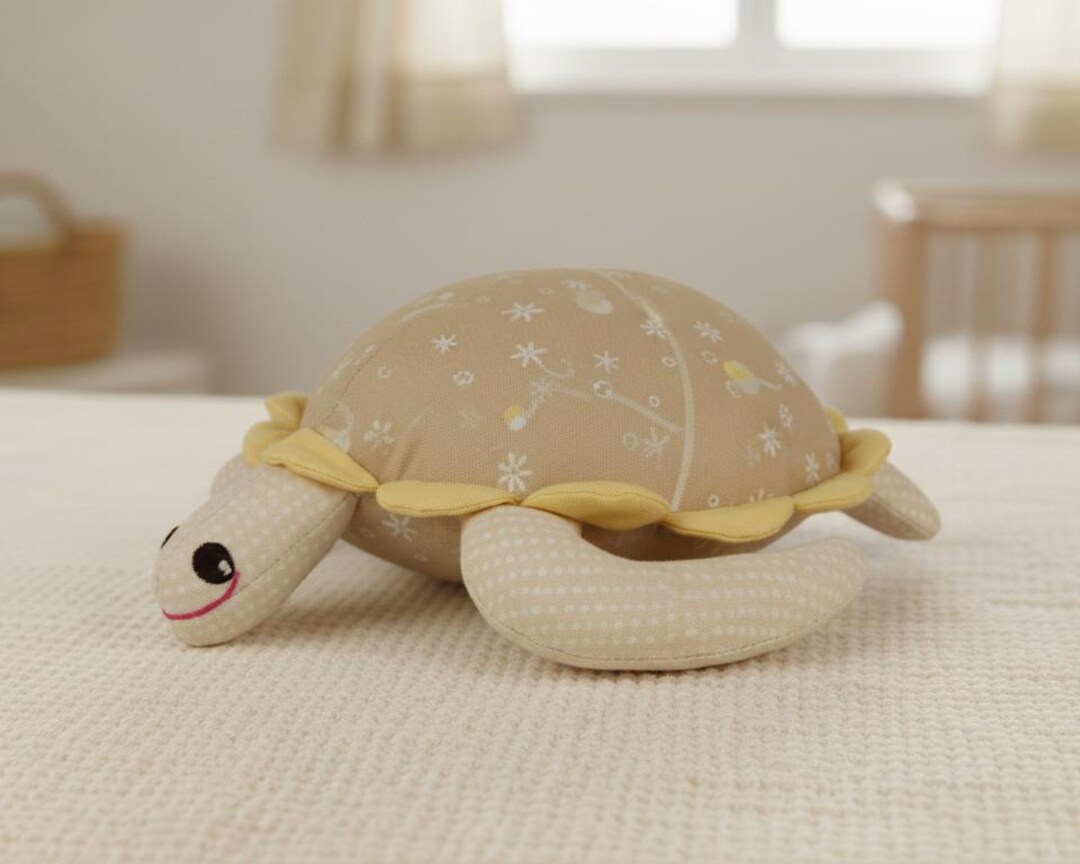Turtle Plush Sewing Pattern for Baby Gift, DIY Stuffed Animal Tutorial ...