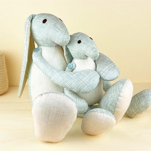 Bunny Doll Sewing Pattern: 2 Sizes Stuffed Rabbit (PDF)