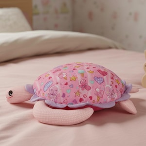 Molde para costura de tartaruga de pelúcia, tutorial de brinquedo macio de 35 cm