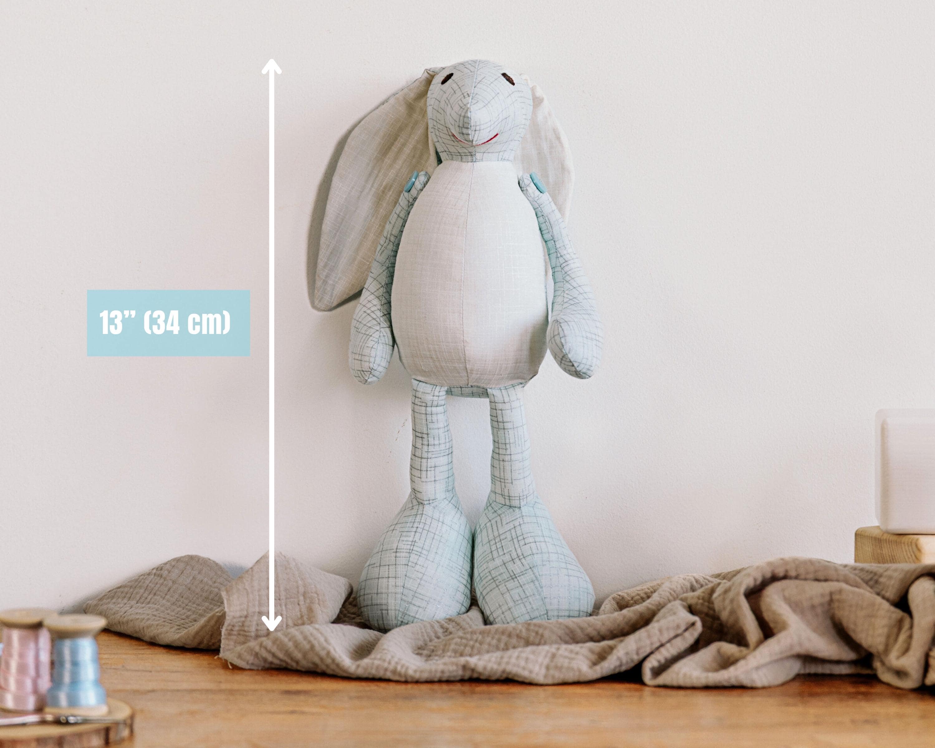 Baby Bunny Doll Sewing Pattern, Stuffed Animal PDF Tutorial - Etsy