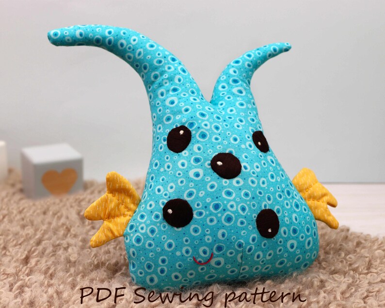 Beast Softie Pdf Tutorial, Spooky Plushie Sewing Pattern, Stuffed ...