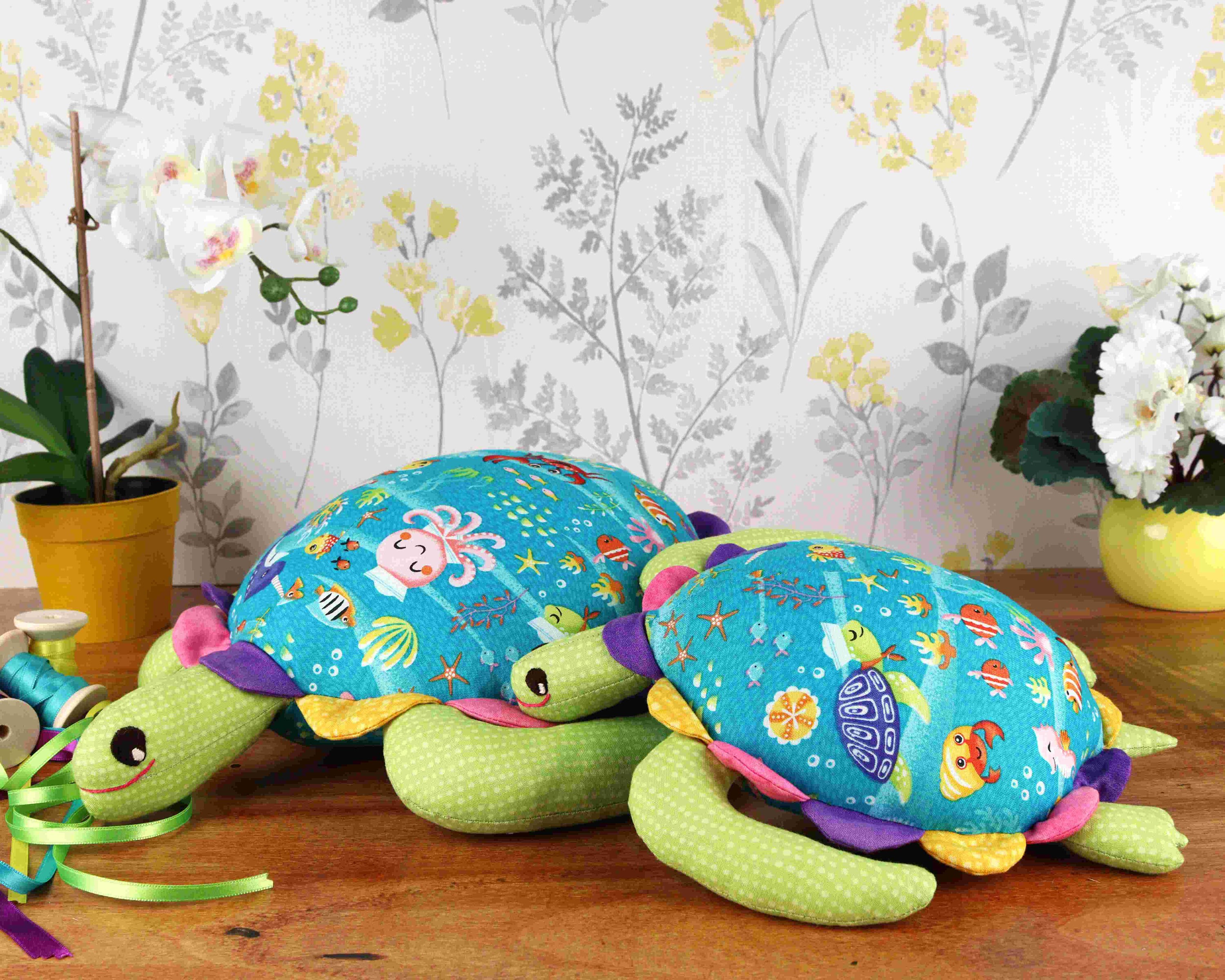 Soft Turtle Sewing Patterns, Soft Toy Pdf Sewing Pattern and Tutorial ...