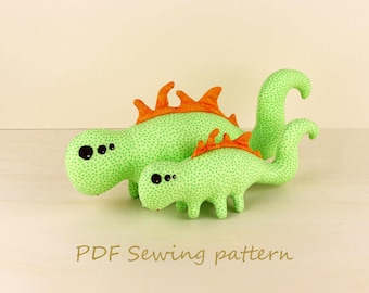 Monster Sewing Pattern Set: DIY Soft Toy Tutorial (PDF Download)