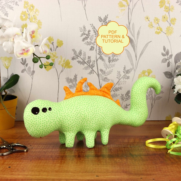 Stuffed toy sewing pattern for monster, Fabric toy sewing tutorial, Stuffed toy pdf sewing pattern and tutorial