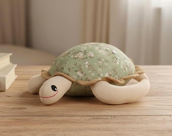 Memory turtle sewing tutorial, Keepsake plush (PDF pattern)
