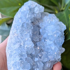 Celestite Cluster, Blue Celestite, Celestite Geode, Raw AAA Celestite Cluster