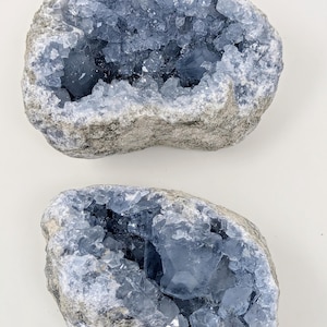 Celestite Clusters, Blue Celestite, Celestite Geode, Raw AAA Celestite Cluster