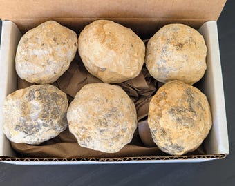 Break Your Own Moroccan Crystal Quartz Geodes Gift Box - Set of 6 or 4