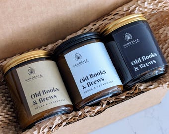 Build A Gift Box: 3 Pack Candle Set, Housewarming Gifts, Create Your Own Gift Box, Personalized Candle Gift Set, Make Your Own Gift