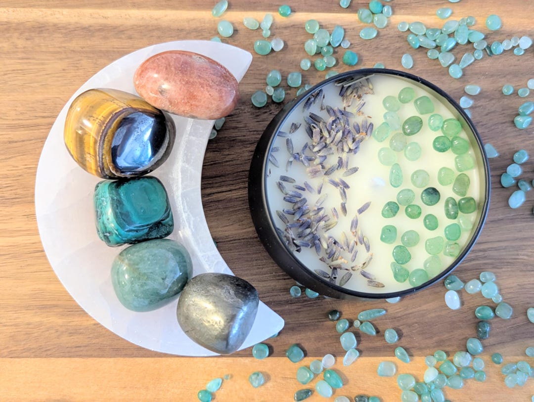 Abundance and Wealth Crystal Kit, Crystals for Manifesting Money ...