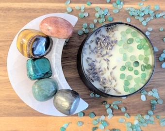 Abundance and Wealth Crystal Kit, Crystals for Manifesting Money, Crystal Kit for Attracting Money, Abundance Crystal Set