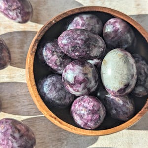 Lepidolite Tumbled Stones: Choose How Many Gemstones