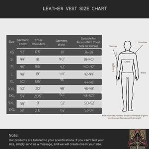 Handmade Brown Leather Pirate Vest: Renaissance Cosplay Costume image 7