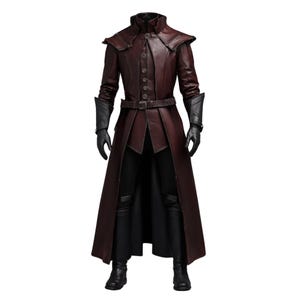 The Shadow Enforcer - Men&#39;s Renaissance Nobleman Outfit - Classic Medieval Victorian Coat For Cosplay - LARP Costumes