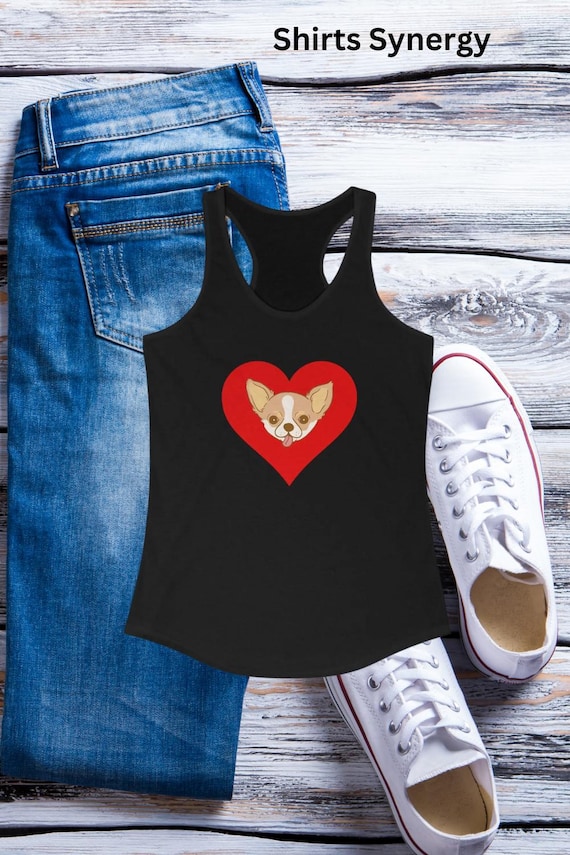 Chihuahua Doggie Tank Top - Cartoon Chihuahua Doggie Tank Top - Cartoon
