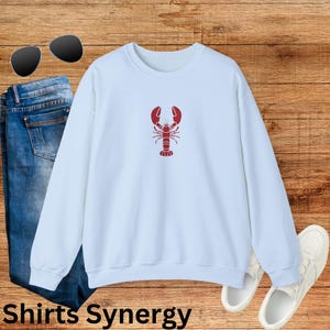 Lobster Lover Unisex Crewneck Sweatshirt | Nautical Gift, Lobster Design, Casual Wear, Seafood Lover Apparel, Summer Style